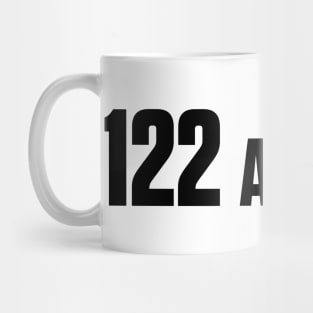 122 and 1/8? Where the heck is 122 and an 8? Mug